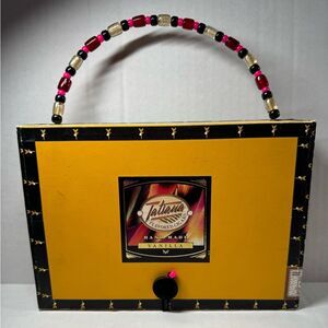 Hand Made Dominican Republic Tatiana Vanilla Cigar Box Purse Handbag
